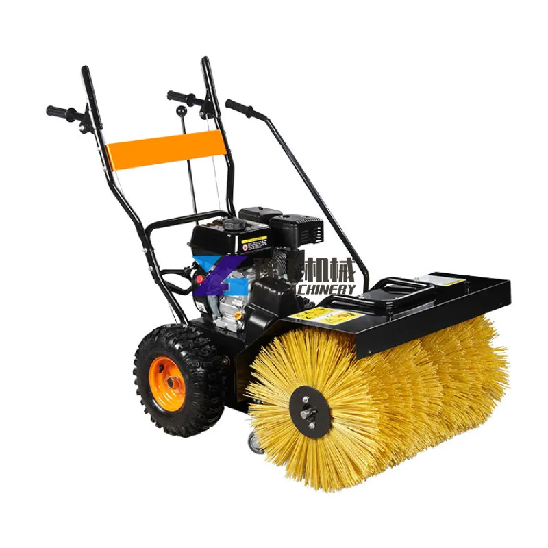 Snow Sweeper Gasoline Power Artificial Grass Cleaning Equipment Snow Sweeping Machine