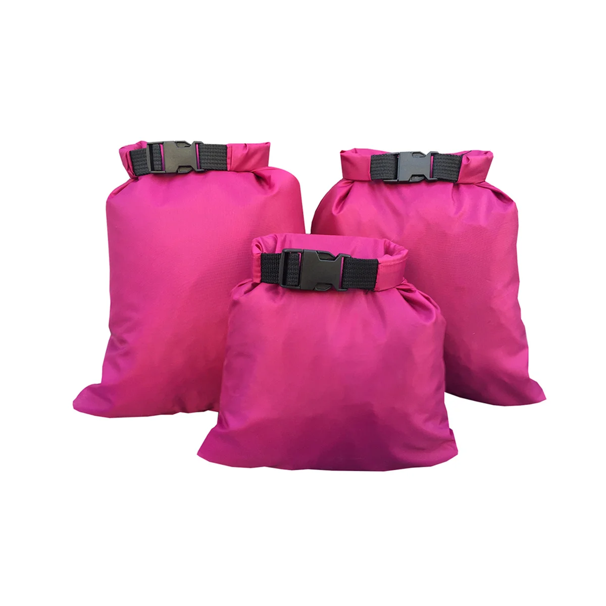 

3Pcs Waterproof Dry Bag Set Compression Roll-Top Sealed Outdoor Storage Pouch for Kayaking Boating Camping Hiking Fishing