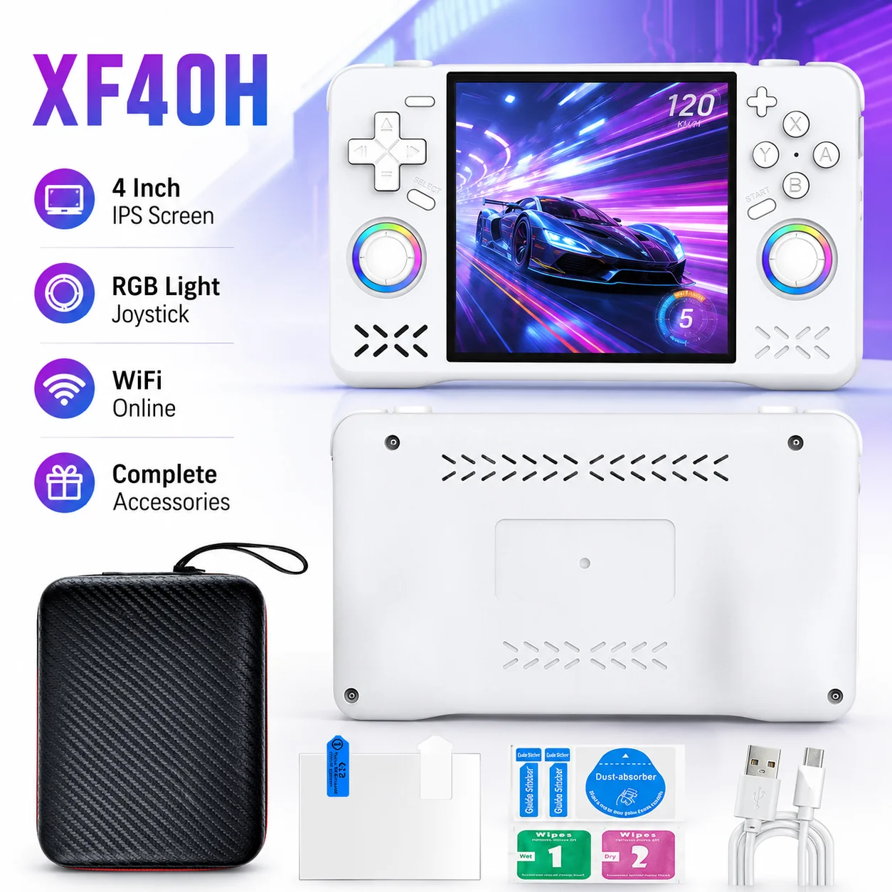 Retro Gaming La - XF40H Portable Travel Handheld Game Console