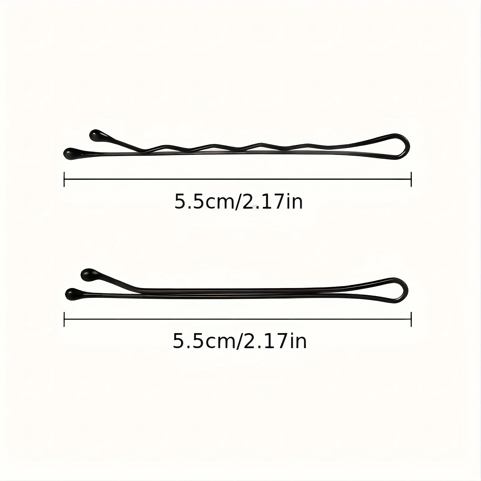 50/100pcs Classic Black Hair Clips For Girls - 2.17inch Alloy Bobby Pins, Fashionable Accessory For Teens & Up