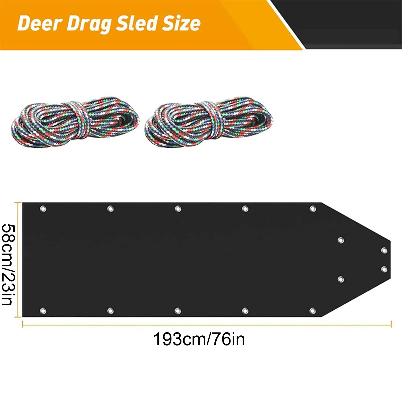 الغزلان سحب زلاجات الغزلان زلاجات لعبة Hauler الغزلان سحب زلاجات الجليد الصيد الثلوج ل نقل والعتاد متعددة الأغراض فائدة زلاجات #6