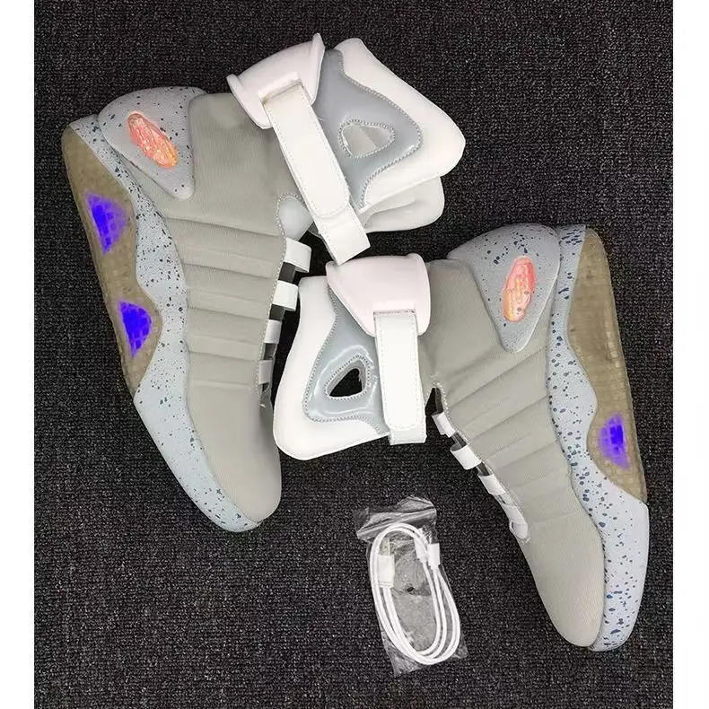 Remote Control LED Mag Shoes Fashion Light Up Sneakers  for Men Air Shoes USB Recharging Shoes Back To The Future Boots 1989 view 4