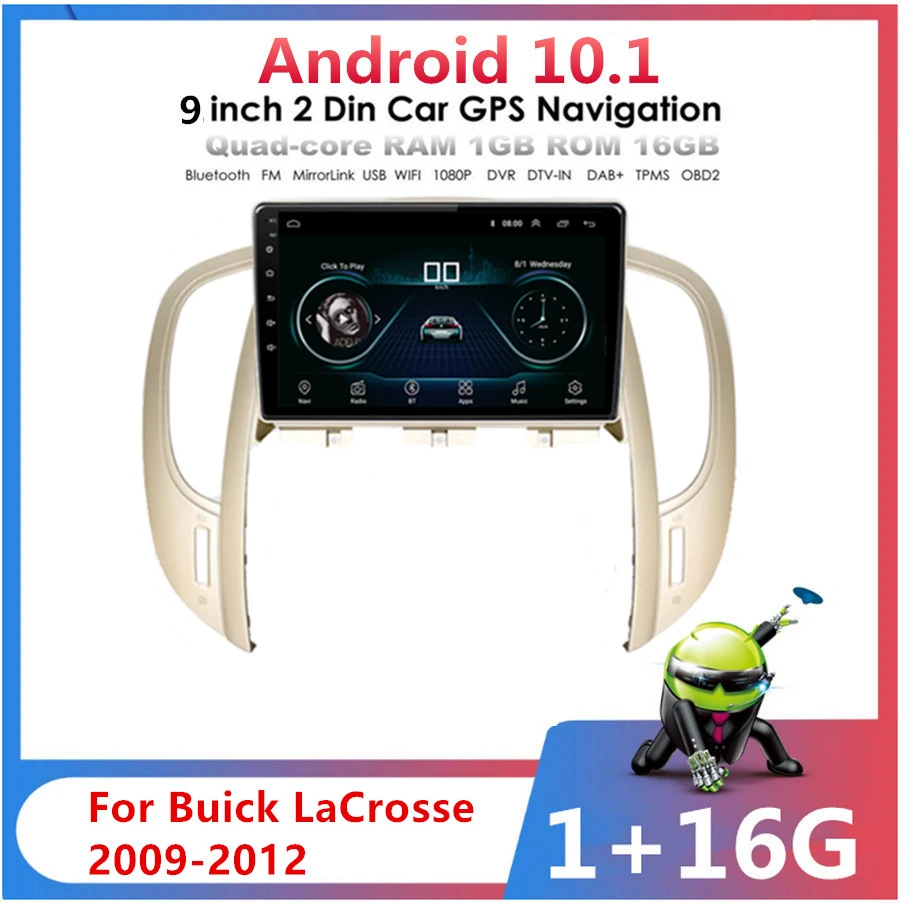 

9" Car Radio For Buick LaCrosse 2009-2012 Android 10.1 GPS Player Navigation FM wifi