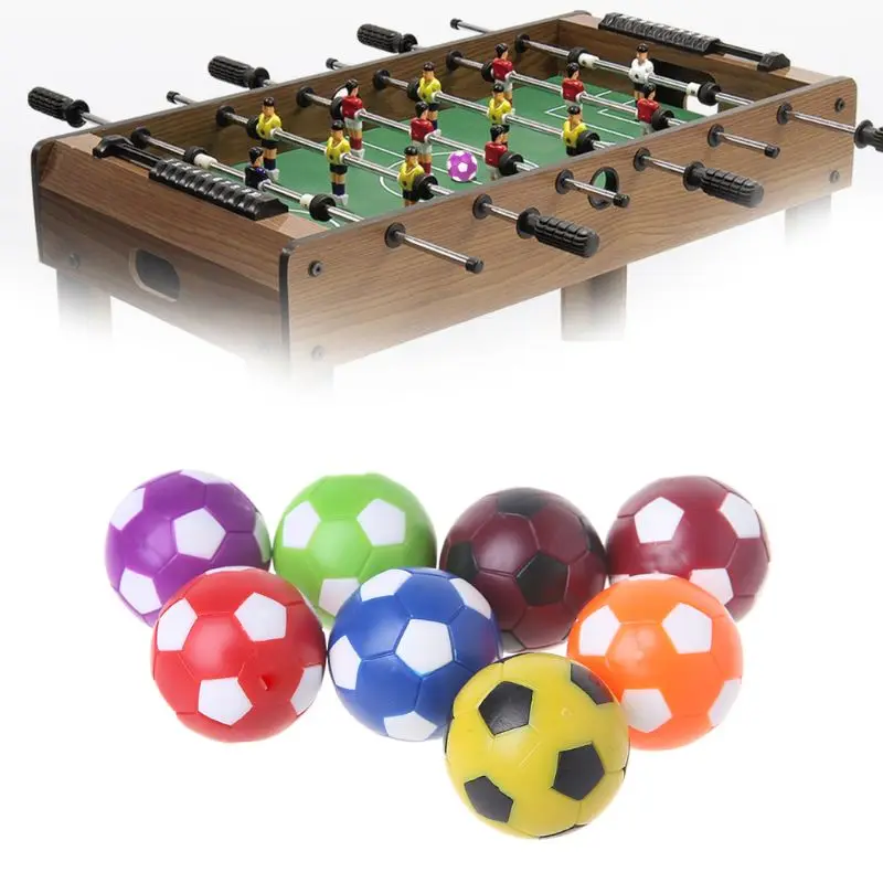 2pcs Mini Foosball Table Soccer Ball Indoor Games Fussball Football 36mm Table Football Games Flexible Trained Relaxed Children