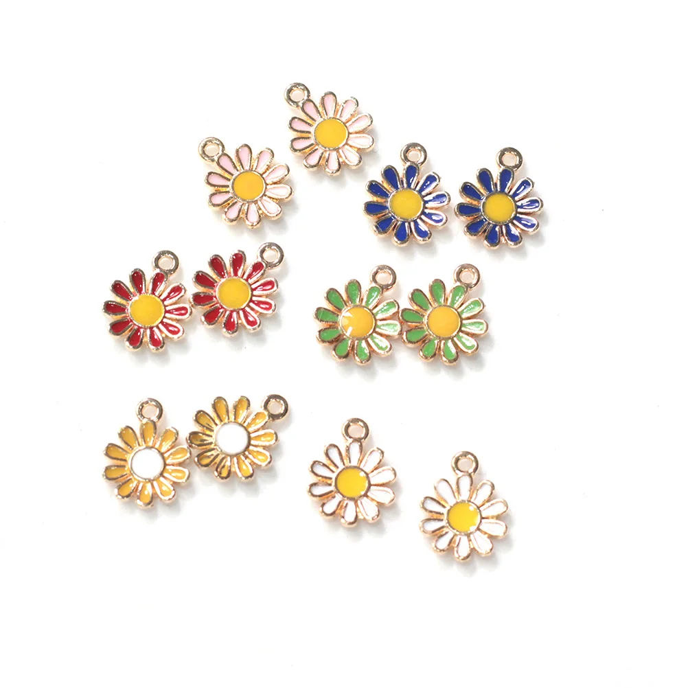 

Ornaments Alloy Jewelry Accessories Girls Daisy Flower Pendants Earring Decor for