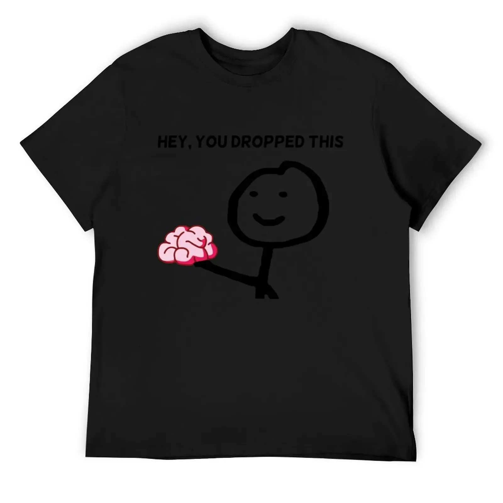 

Hey You Dropped This Funny Meme Sarcastic Stupid Brain T-Shirt vintage for a boy graphic t shirts Men's t shirts