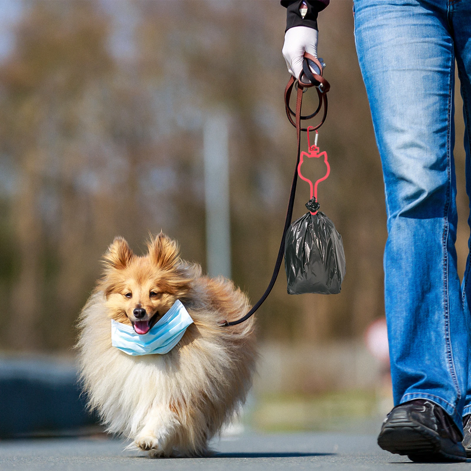 

Pet Garbage Lifter Poop Holder for Dog Waste Fixed Clip Clamps Trash Clips Holders Bags