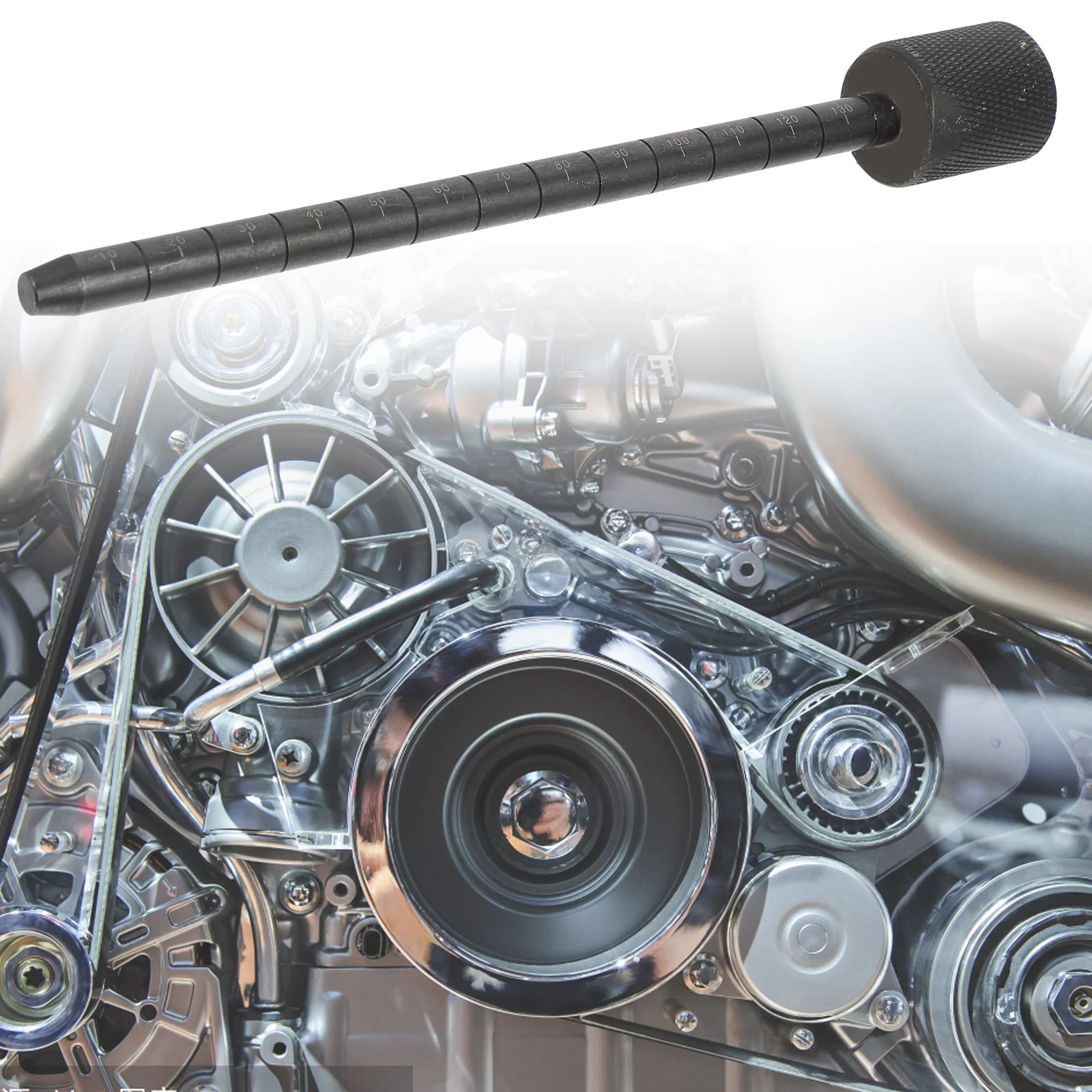 

1Pcs Transmission Oil Pan Professional Precision Durable Steel Black 0-130mm Scale Vehicle Car Tool Transmission Oil Pan