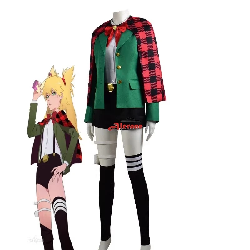 

Halloween Burn The Witch Ninny Spangcole Cosplay Costume Green Coat Halloween Cosplay Ninny Spangcole Customized Clothes