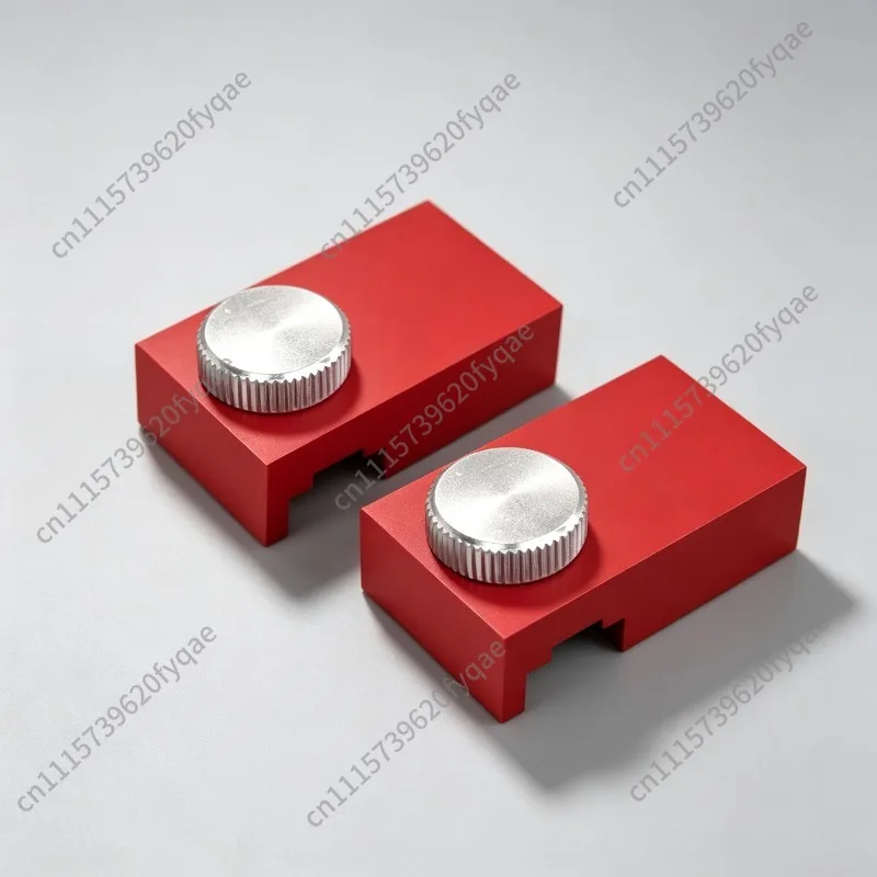 Linear Milling Groove Rail Adapter Bracket, Aluminum Alloy Support with Stop Limiter for Large Positioner Compatibility