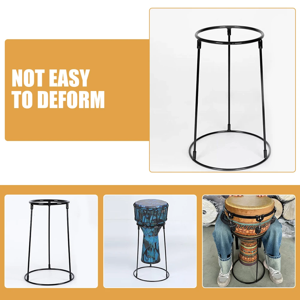 Metal African Stand Bracket for Percussion Instruments Compact Lightweight Drum Holder Support Stand Rack Shelf for Djembe Drum - Image 6