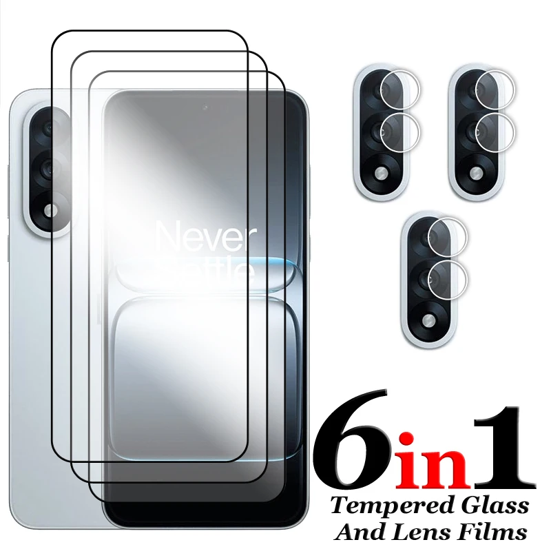 6in1 For OnePlus Nord 5 5G Glass For OnePlus Nord 5 Tempered Glass 2.5D Full Cover Screen Protector For OnePlus Nord 5 Lens Film