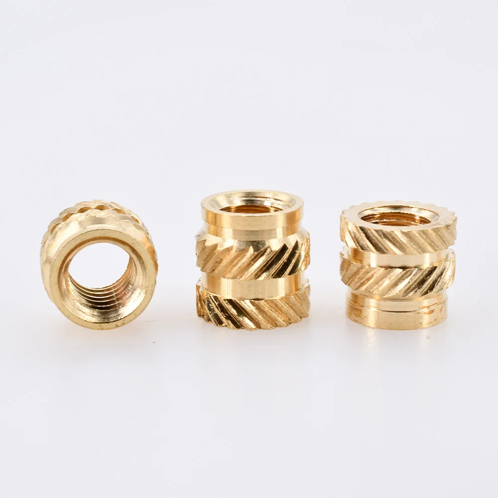 M2 M2.5 M3 M4 M5 M6 Copper Insert Nut Metric Threaded Brass Double Twill Knurled Heating Injection Inserts Nuts 3d Printing Kit