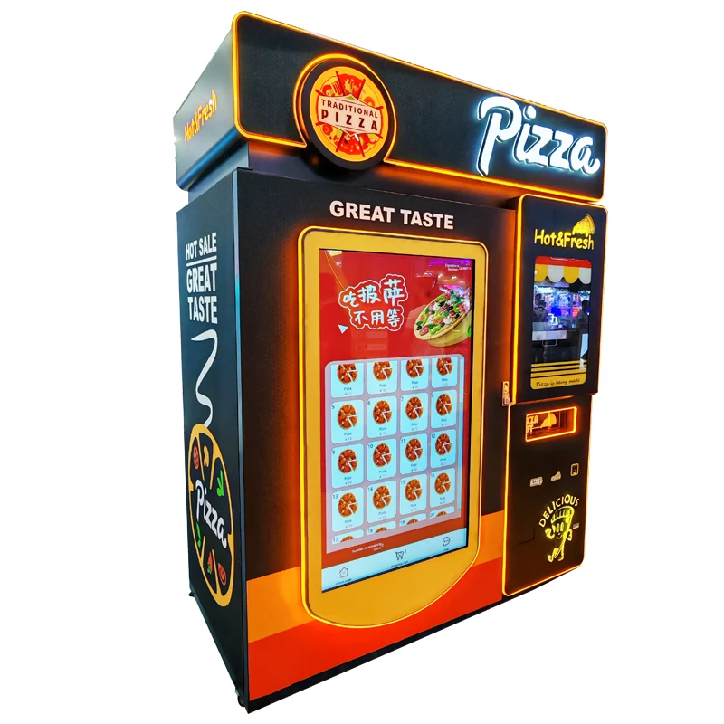 Machine à Pizza entièrement automatique commerciale en libre-Service 24 heures, fournisseur distribu