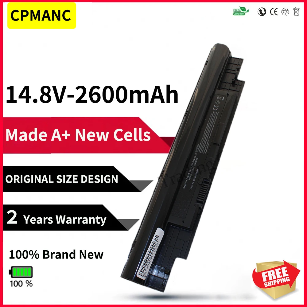 

4-элементный аккумулятор CPMANC для ноутбука Dell Inspiron N311z N411z для Vostro V131 V131D V131R 268X5 312-1257 H2XW1 H7XW1 JD41Y N2DN5