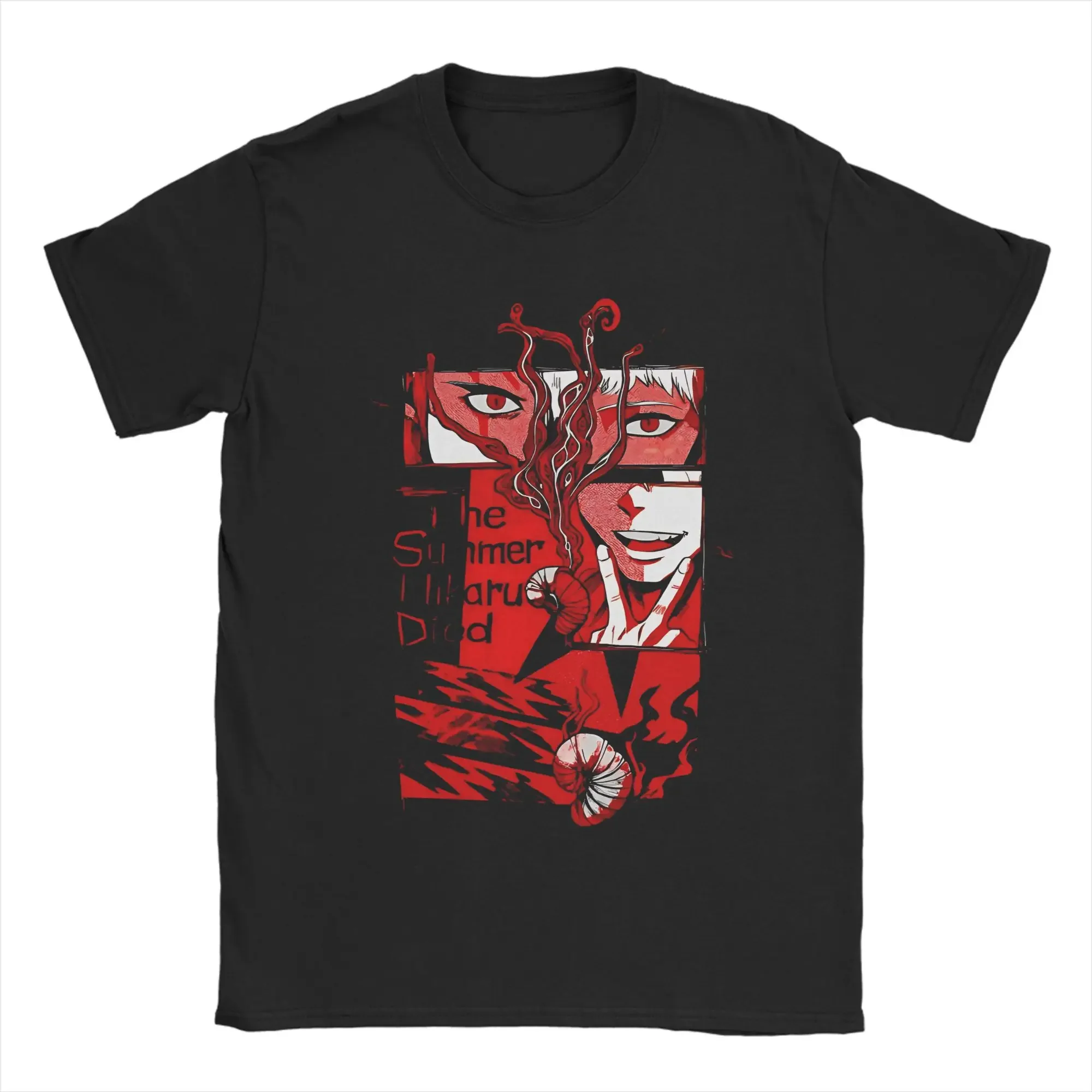 

Новинка Hikaru, летние футболки Hikaru Died для мужчин, футболки из чистого хлопка с круглым вырезом, футболки с короткими рукавами, вечерние топы