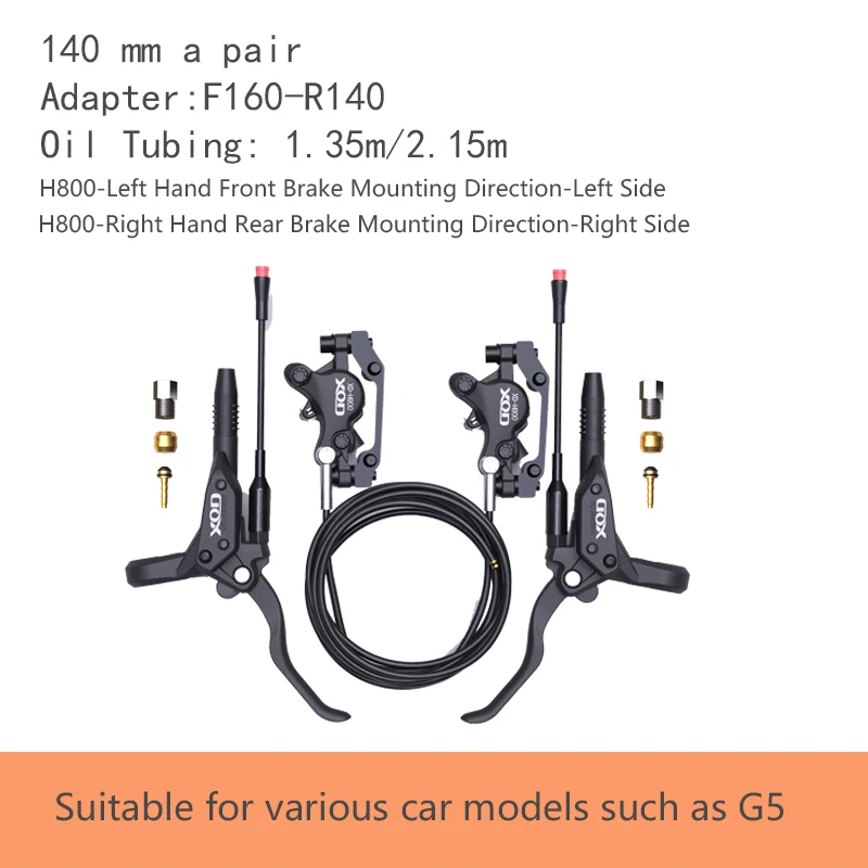 XOD H800/H880 Electric Scooter Hydraulic Disc Brake for KUKirin G2 Master G2 MAX G2 PRO2025 Electric Scooter Hydraulic oil Brak image 3