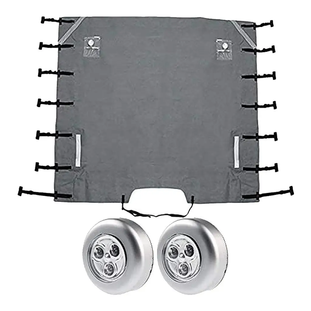 Towing Light Set with 7 Adjustable Straps Easy to Use, Gray