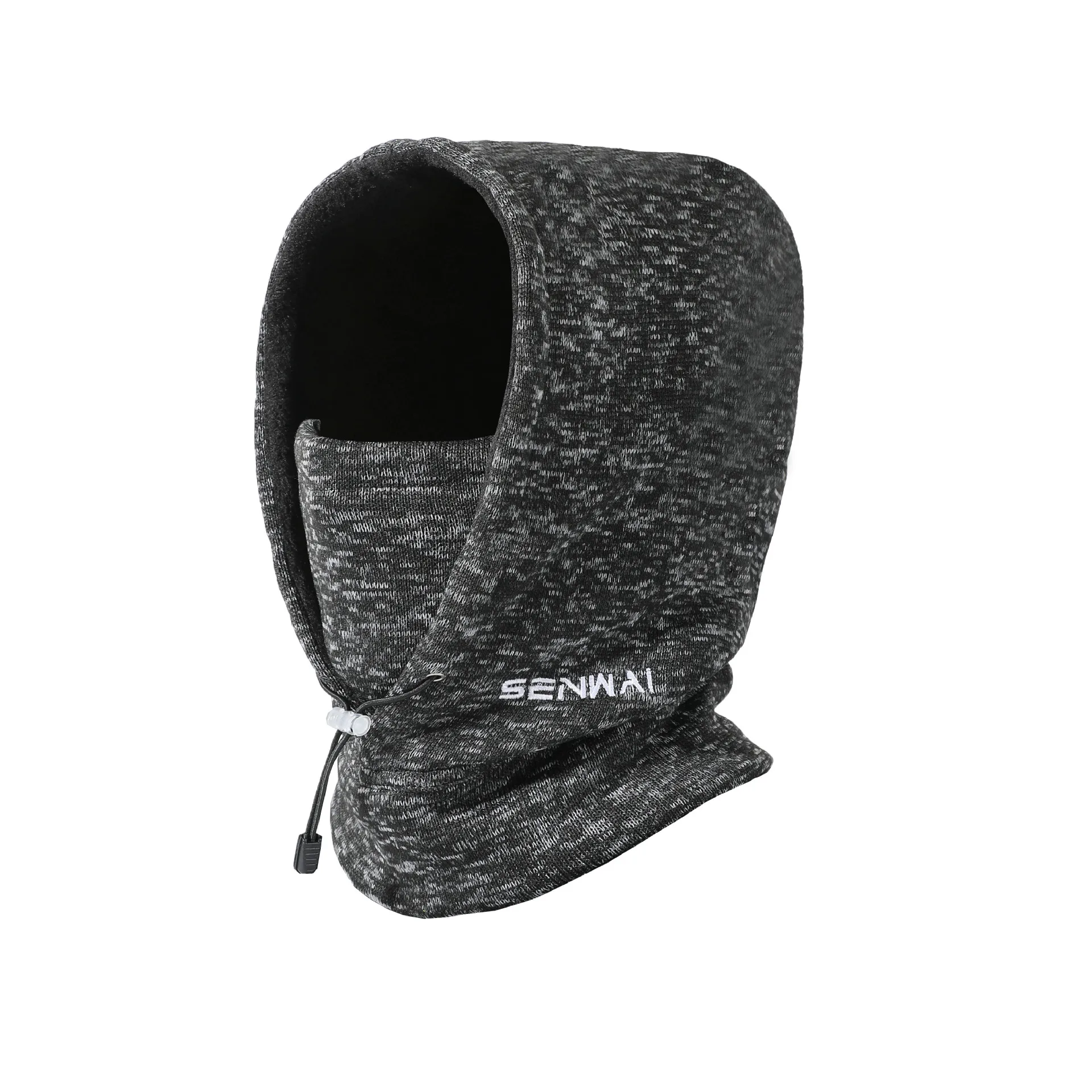 Pasamontañas de esquí a prueba de viento para clima frío, máscara facial para montar, gorro con forro polar cálido, bufanda con capucha de una pieza para hombres y mujeres