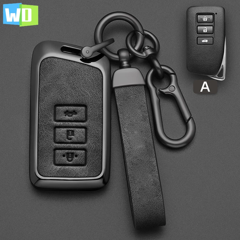 

Alloy Style Car Key Case Cover Shell Fob For Lexus NX GS RX IS ES GX LX RC 200 250 350 LS 450H 300H Key Auto Case Keychain