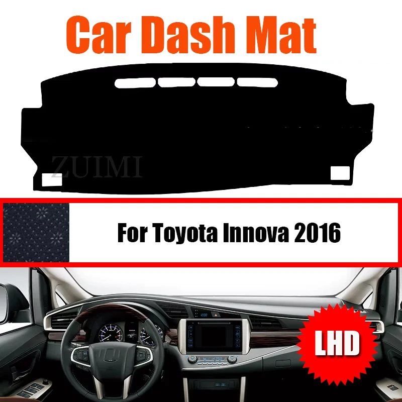 

ZUIMI Dashboard Cover Dash Mat Dashmat Dash Board Cover Pad Sun Shade For Toyota Innova 2004~2015 2016 LHD RHD