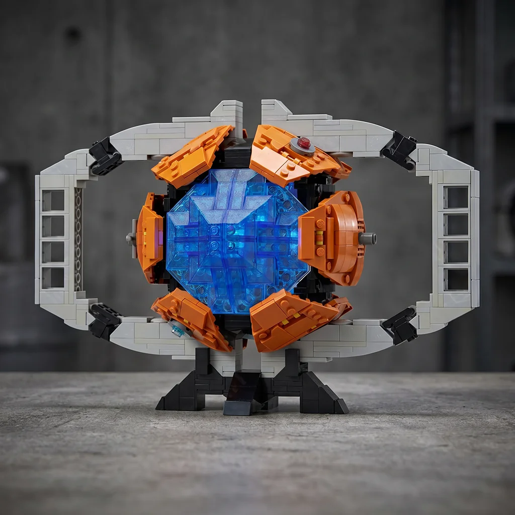 

Sci-Fi Mecha Energy Core MOC Building Blocks Futuristic Power Matrix Model Desk Decor Adult DIY Assembly Craft