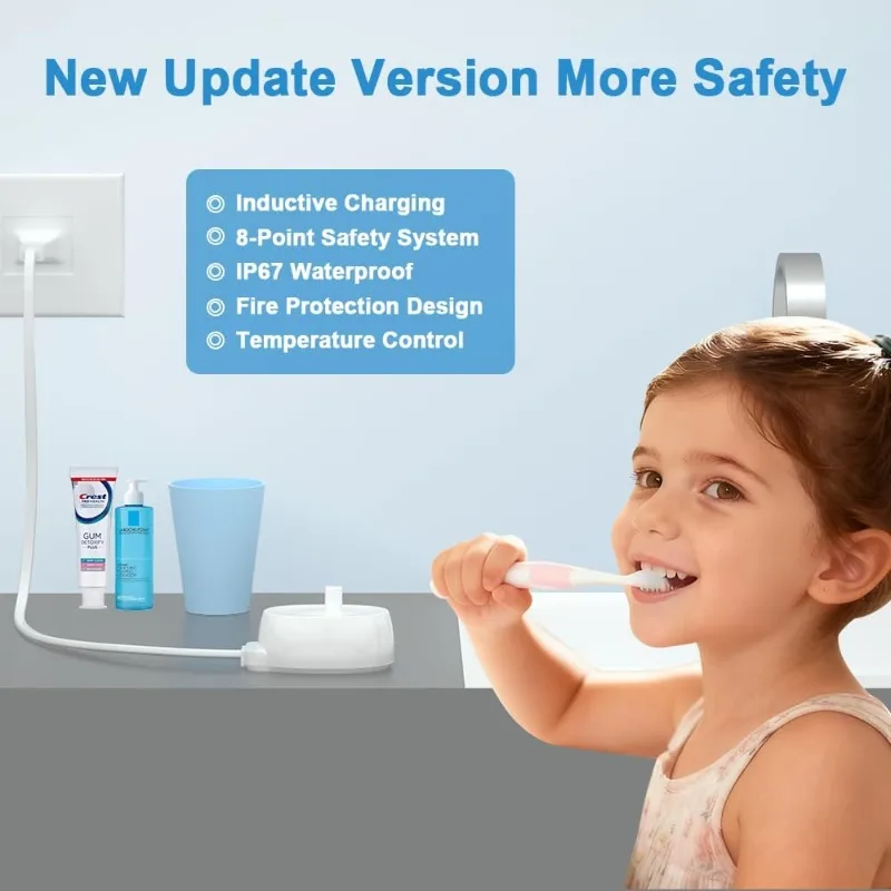 Compatible with Oral-B Model 3757, Waterproof IP67 Inductive Charging Base, Portable Travel-Friendly 1PC