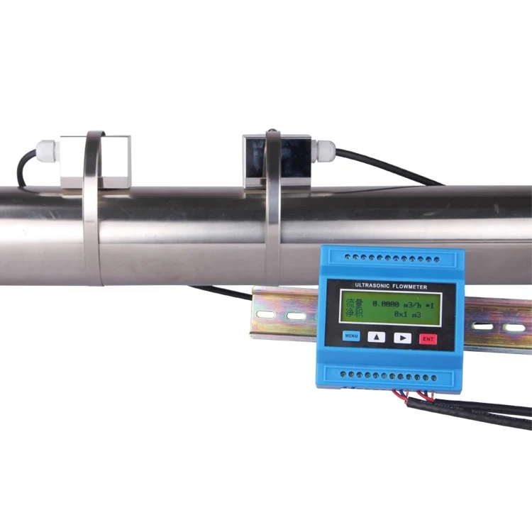 Flow Record Clamp-on Type Module Flow Meter Ultrasonic With IP68 Water-proof 4-20mA Output