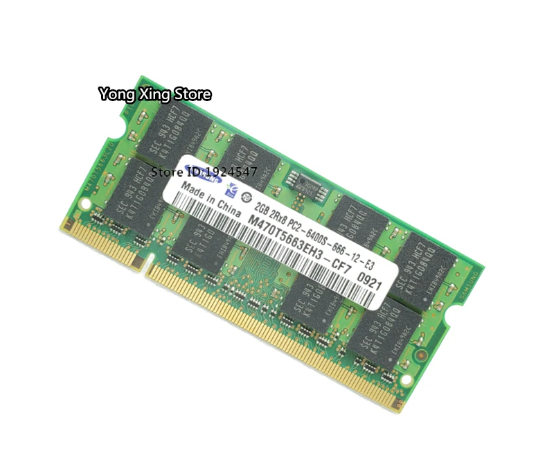 Lifetime warranty DDR2 2GB 800MHz PC2-6400S DDR 2 2G notebook memory Laptop RAM Original 200PIN SODIMM