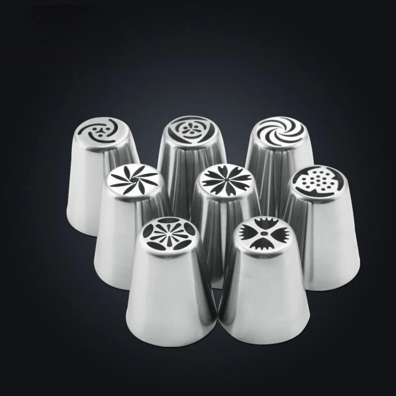 

7PCS/Set Stainless Steel Russian Tulip Icing Piping Cake Nozzles Cream Pastry Decorating Tips Set Cupcake Confeitaria