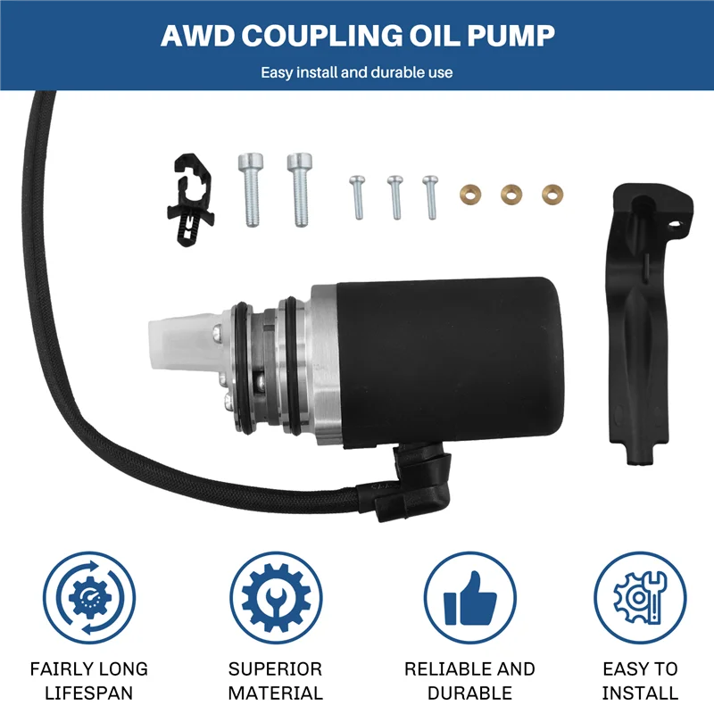 

ABQB-Rear AWD Differential Pump Kits With Coupling Oil Pump 02W598549A For VW Multivan Transporter T5 4Motion