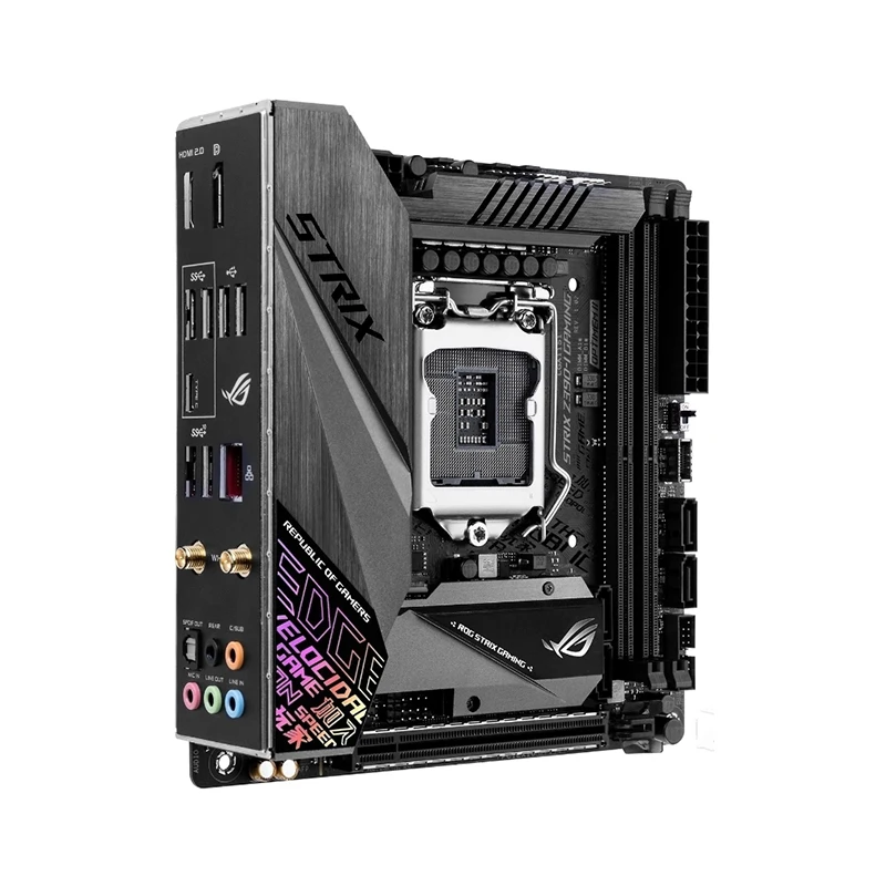 Pour ROG STRIX Z390-I GAMING Z390i Cartes Mères LGA 1151 DDR4 32GB Pour Intel Z390 Bureau Carte Mère M.2 NVcloser SATA III