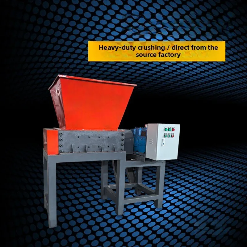 

Crusher Single Metal Food Construction Waste Tire Wood Large Multifunctional Dual Shaft Plastic Shredder