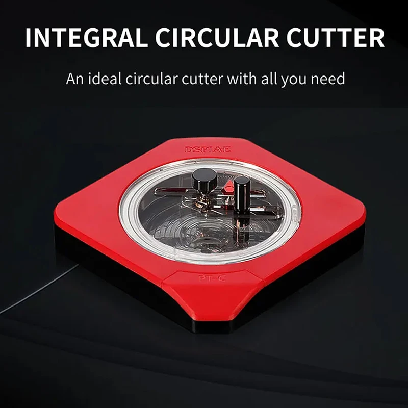 DSPIAE PT-C Stepless Integral Circular Cutter with Tungsten Cutting Bit 1-50mm Diameter Circle Cutters Model Making Cutting Tool