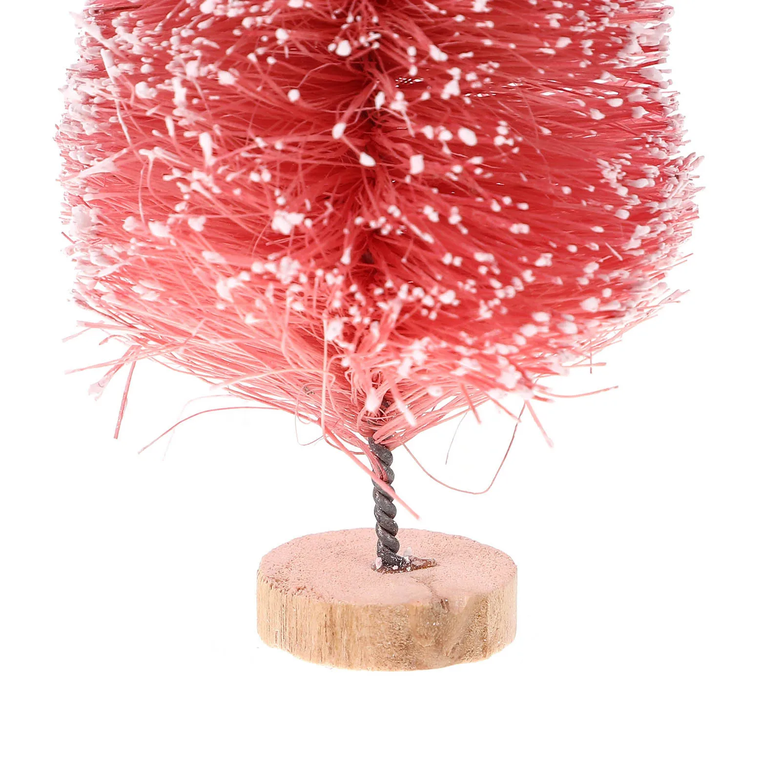 

8Pcs Miniature Xmas Trees Wooden Base Desktop Decor Creative Indoor Christmas Adornment Mini Christmas Tree Mini Xmas Tree Decor