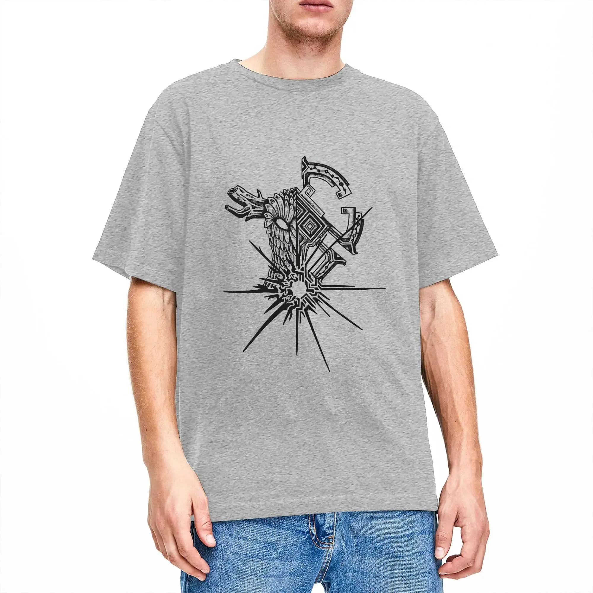 Priting Outer Wilds tatoo  Indie Space Game Minimalist  Tshirts For Men Women 100%Cotton Short Sleeve  Round Neck Summer Clothes