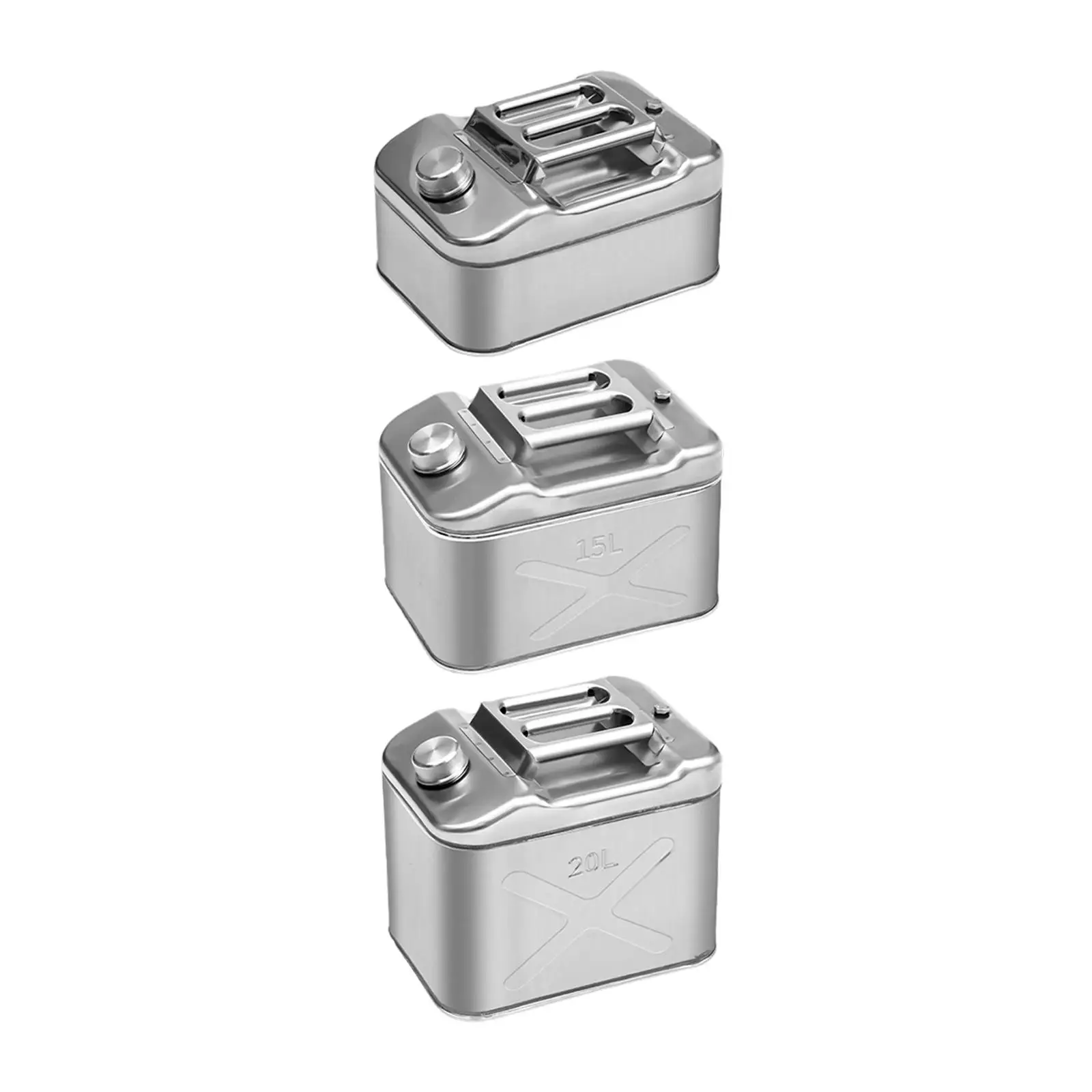 

Water Storage Container,Stainless Steel Heavy Duty for Camping Outdoors,High Capacity Fuel Tank Metal Tank Jug Water Storage Can