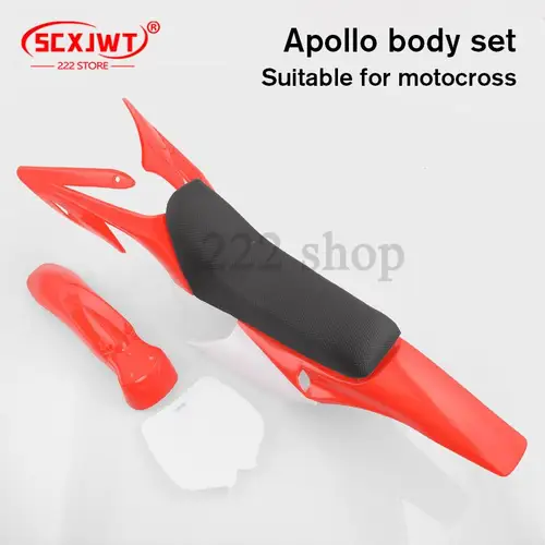 Imagen 1 del producto Kit de carenado de cubierta de plástico para cuerpo, guardabarros apto para APOLLO ORION 70CC 110CC 125CC 150CC DIRT BIKE PLÁSTICO, accesorios de estilo largo