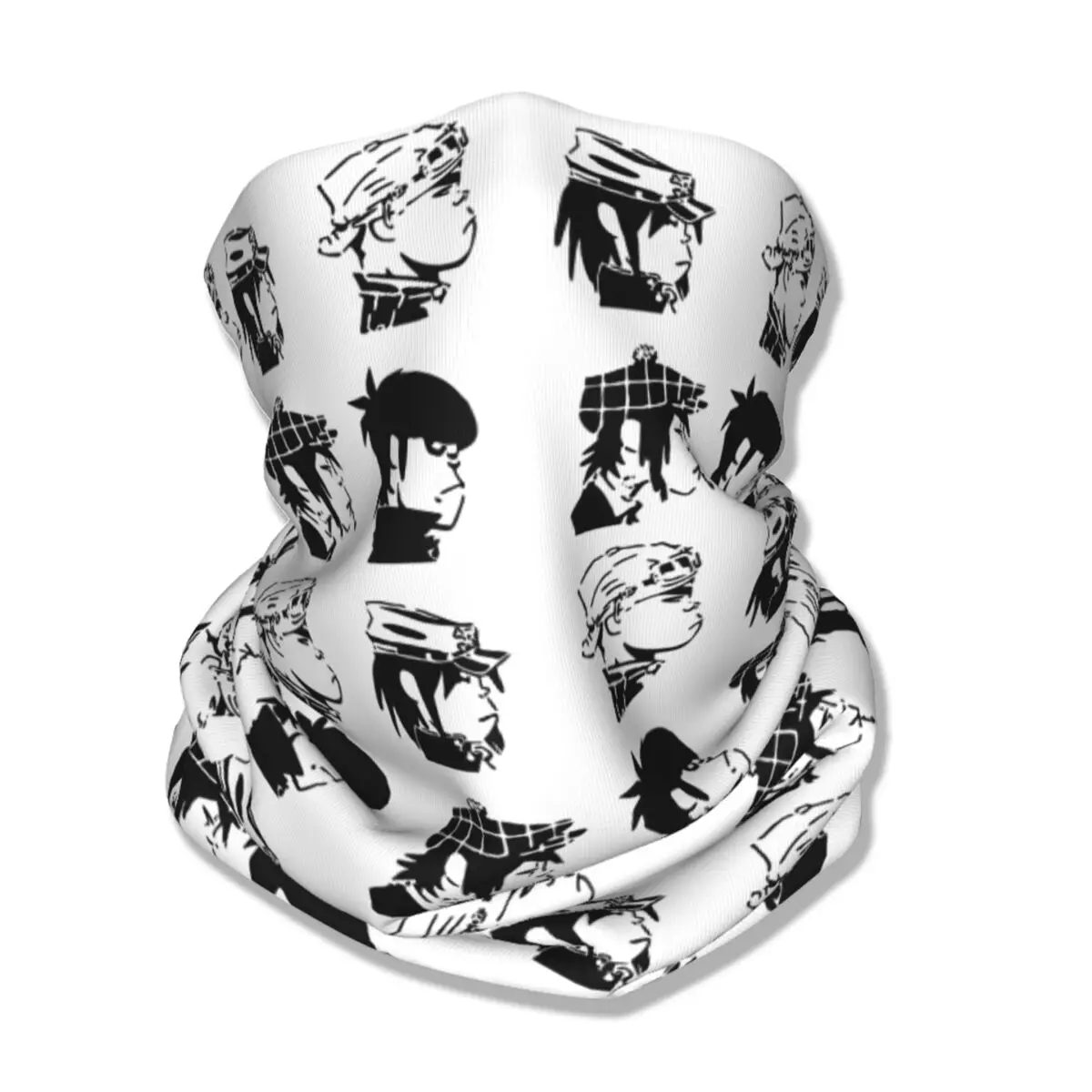 Gorillaz Logo Bandana Neck Cover Printed Balaclavas Face Mask Scarf Warm Headband Running Unisex Adult Winter