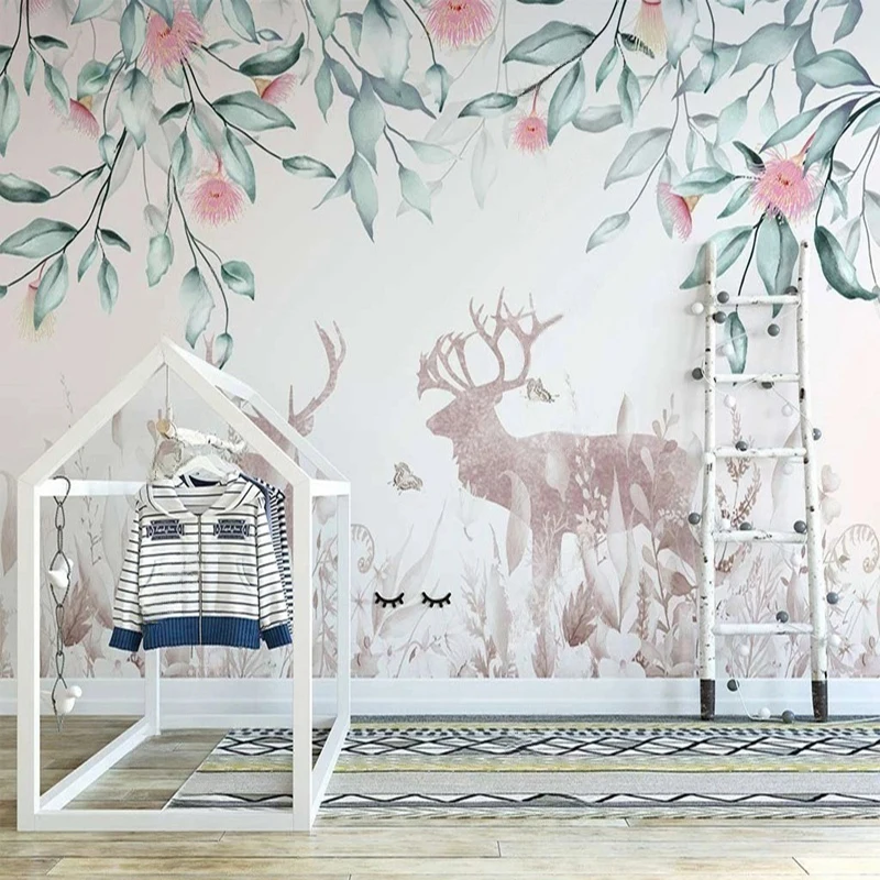 

MU8564 Custom Photo Mural Oil Painted Graffiti Art Rose Flower Painting Wallpaper Home Decor Wall Covering Background 3D