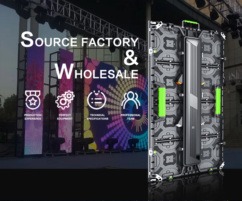 تخصيص خفيفة الوزن تأجير في الهواء الطلق P4.81 يموت الصب P4 في الهواء الطلق خفيفة للغاية تأجير المرحلة أنيقة خلفية شاشة LED