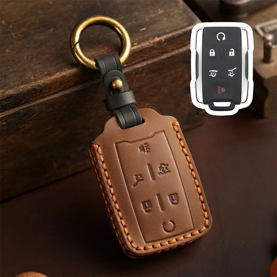 

1pc Car Key Case Cover Bag For GMC Canyon Sierra Yukon Chevrolet Silverado Colorado Tahoe Suburban Remote Key Holder Fob Shell