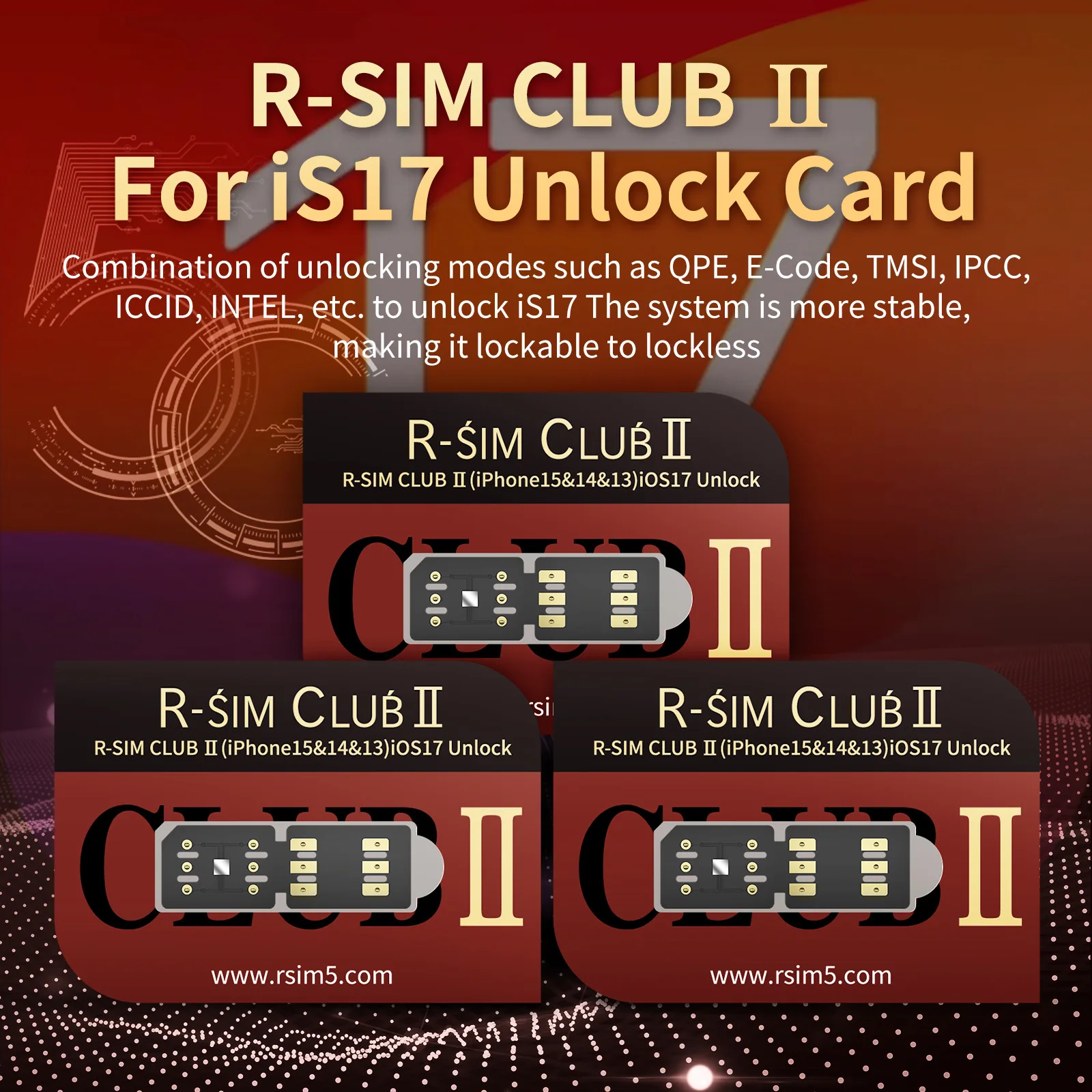 R-SIM CLUB 2 Stable Unlocking Sim Card for IOS 17 Version Signal RSIM Unlock Sim Card Dual Chip Rsim 19 For Iphone 11/15 PRO MAX