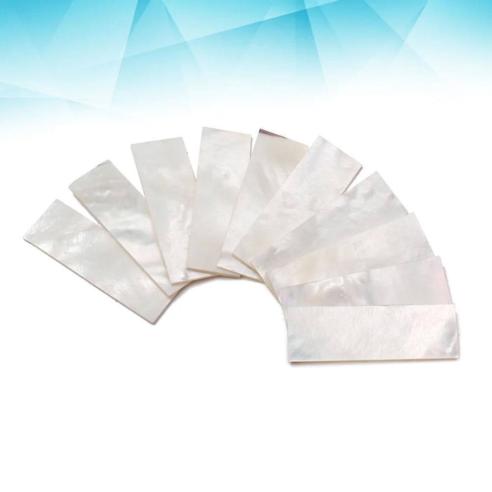 

10Pcs Sea Shell Guitar Fret Inlays DIY Fingerboard Markers Dot Block Decoration for Guitar Bass Neck Accessories