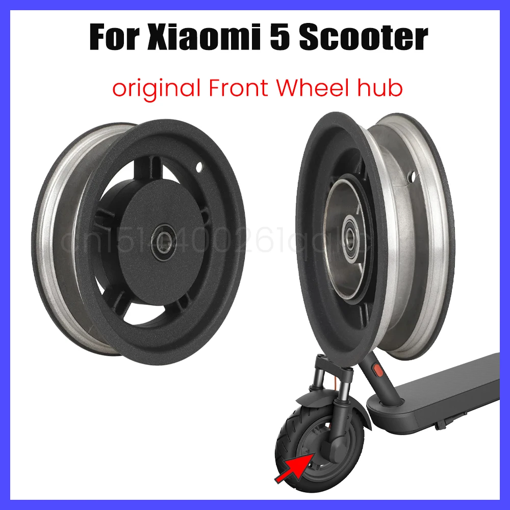 

Original Aluminum Alloy Front Wheel Rim for Xiaomi 5 Electric Scooter Front Tire Wheel Rim Wheel Hub Replacement Parts