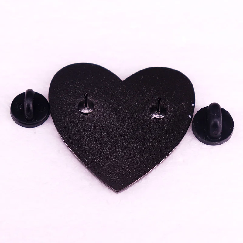 Halloween Haunted House badge red heart enamel Pins brooch spooky jewelry Accessories