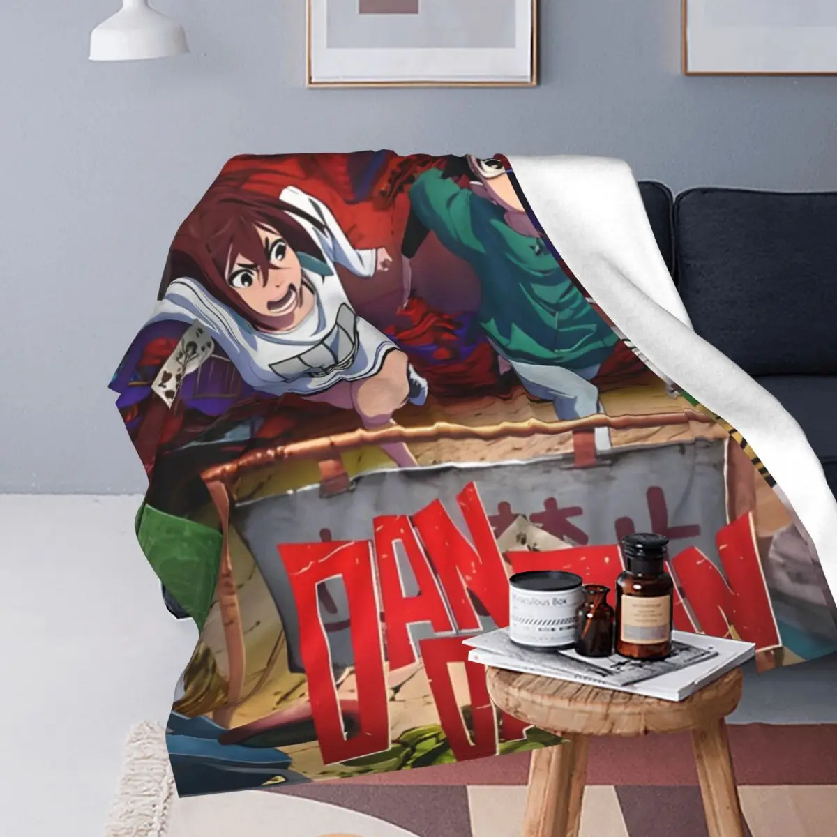 Dandadan Ayase Anime Momo Okarun Blankets Fleece Print Breathable Soft Throw Blanket for Sofa Couch Bedspreads