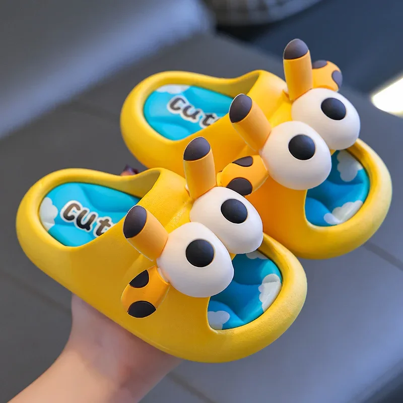 New Summer Children Sandals Girls Shoes Baby Slippers Non-Slip Soft Bottom Kids Sand Beach Boys Indoor Bath Parent-Child Sandals image 2