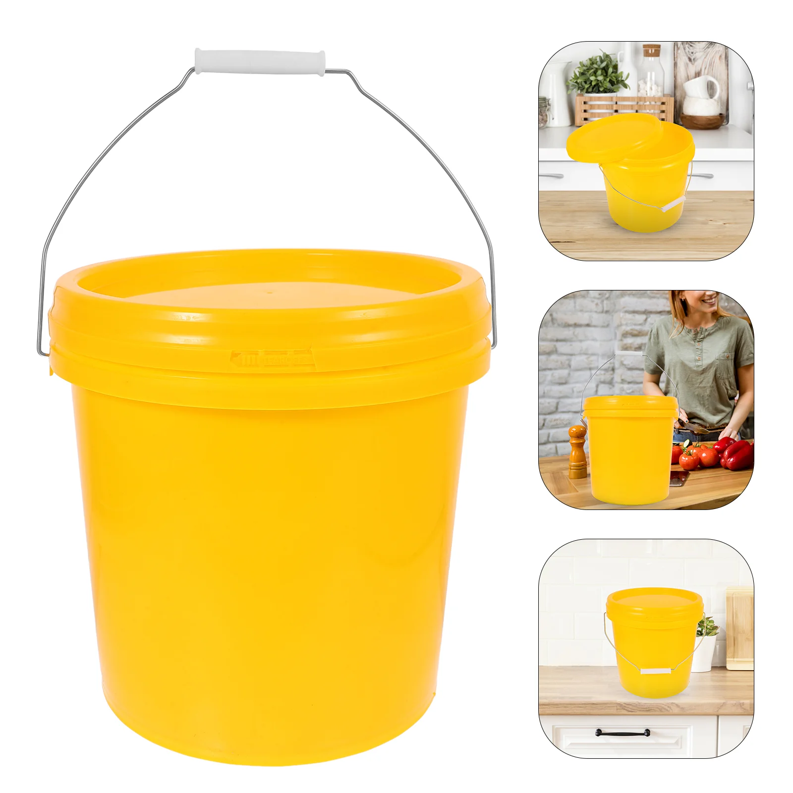 

Fermenter Plastic Bucket with Lid Brewing Small Food Safe Fermentation Barrel