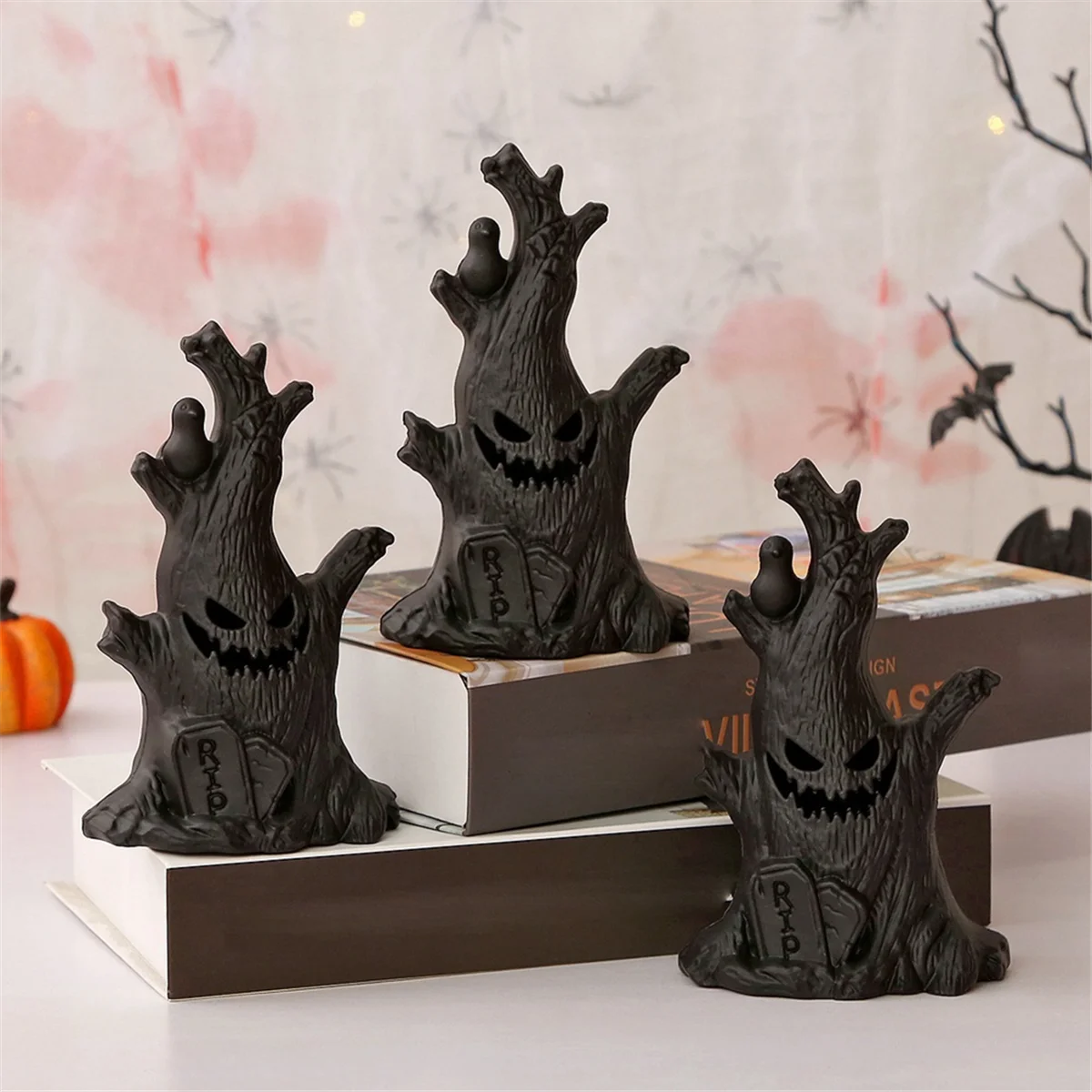 

Halloween Ghost Tree LED Glowing Ghost Lights Horror Atmosphere Home Decoration Supplies Children Adult Gift